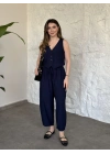 Şalvar pantolon yelekli takım lacivert