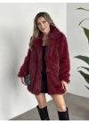 Ara boy cepli kürk kaban bordo