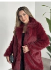 Ara boy cepli kürk kaban bordo