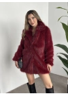 Ara boy cepli kürk kaban bordo