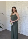 Askısı ayarlanabilir çilek kumaş takım haki
