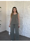 Basic rahat kalıp ikili takım haki