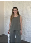 Basic rahat kalıp ikili takım haki