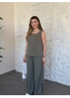 Basic rahat kalıp ikili takım haki