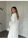Basic üst & pantolonlu 3’lü takım beyaz