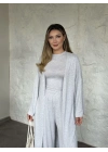 Basic üst & pantolonlu 3’lü takım gri