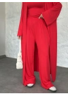Basic üst & pantolonlu 3’lü takım kırmızı