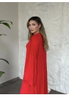Basic üst & pantolonlu 3’lü takım kırmızı