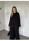 Basic üst & pantolonlu 3’lü takım siyah