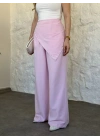 Marka model terni keten pantolon pembe