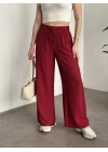 Şalvar model salaş pantolon bordo