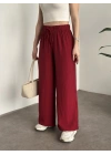 Şalvar model salaş pantolon bordo