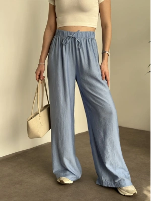 Şalvar model salaş pantolon bebek mavisi