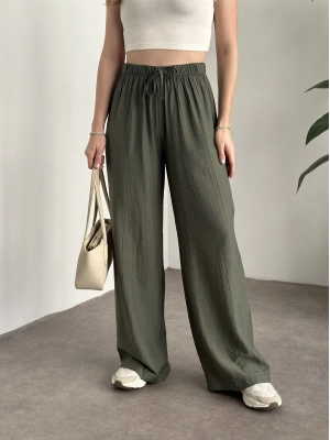 Şalvar model salaş pantolon haki