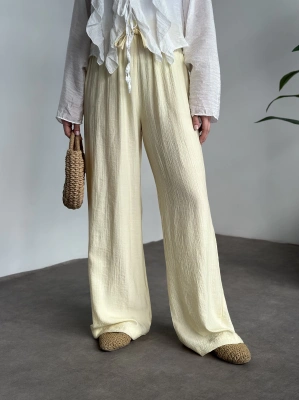 Şalvar model salaş pantolon sarı