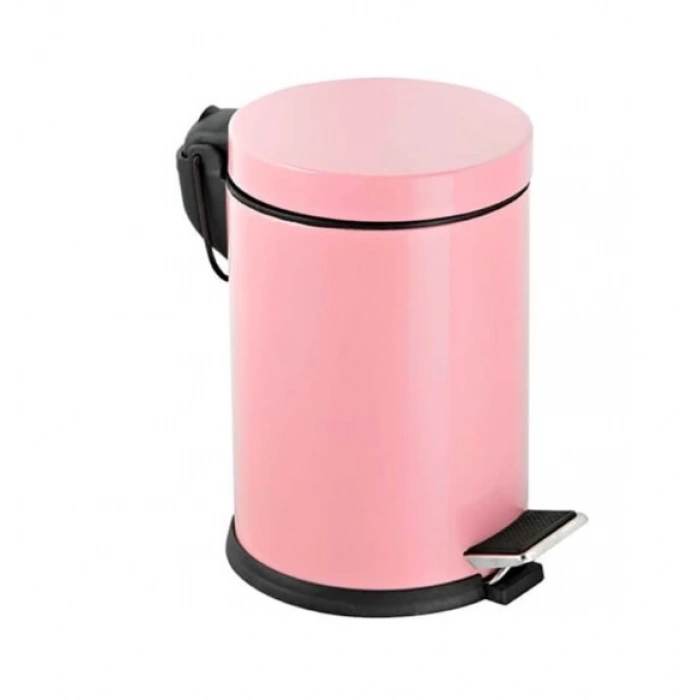 12 Lt Pedallı Çöp Kovası Pembe ( 1 Adet )
