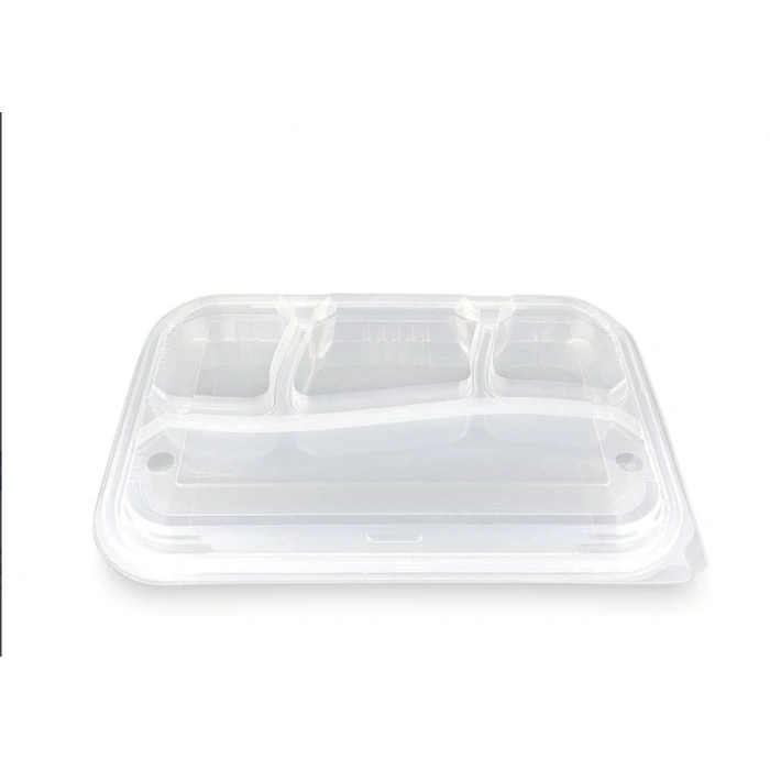 4 Bölmeli Kapaklı Kebap Kabı ( 75 Adet )