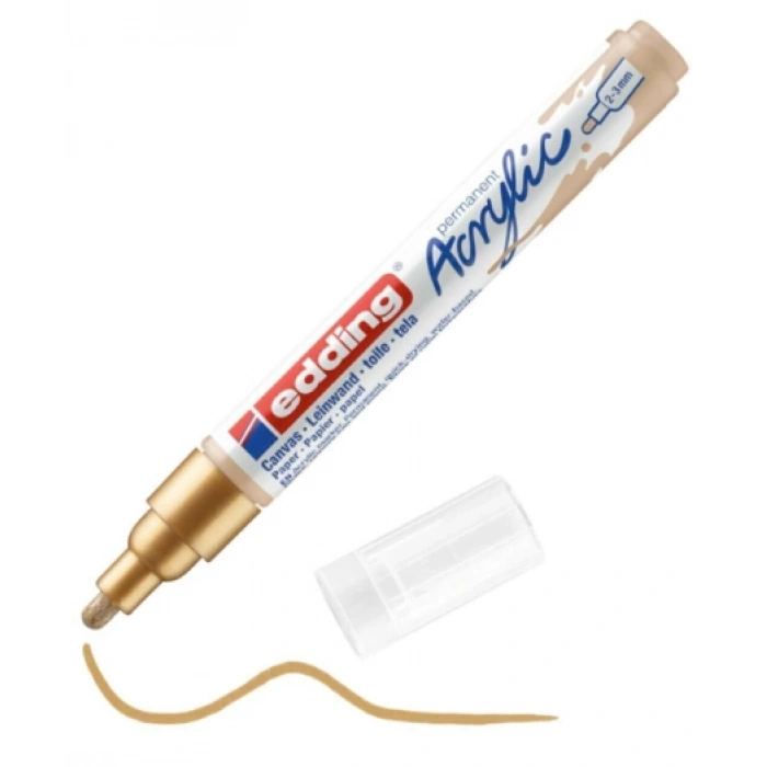 EDDİNG ED5100924 AKRİLİK MARKÖR ORTA UÇLU 2.0-3.0mm ALTIN