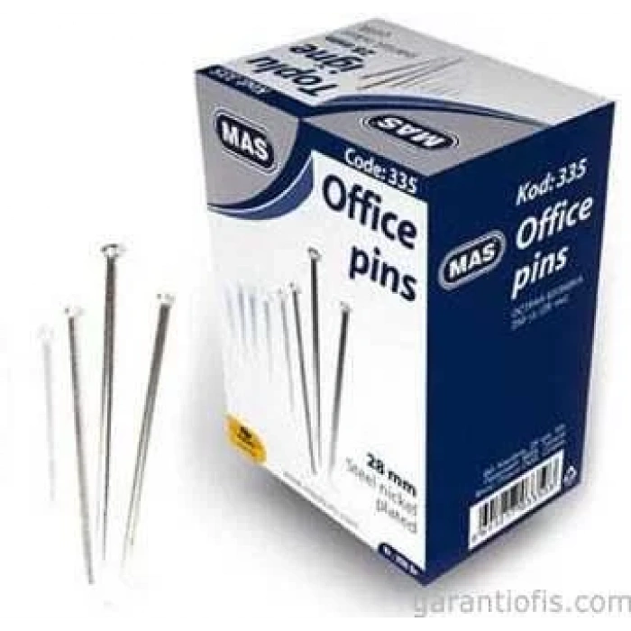 Mas 335 Nikelli Toplu İğne 250gr (28mm)