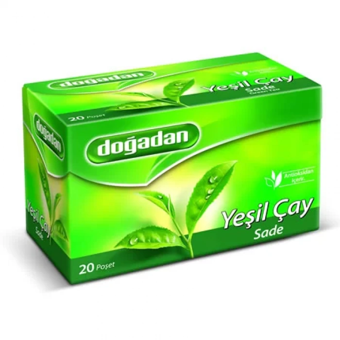 Doğadan Yeşil Çay Sade (20 li Paket)
