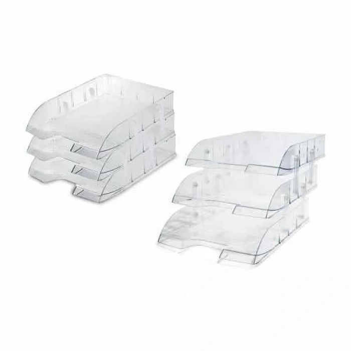 Mas 829 Mafsallı Hareketli Evrak Rafı (3 Katlı)