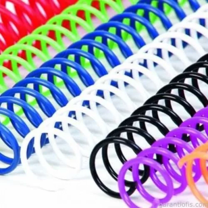 Sarff Coil 12 mm Beyaz PVC 4:1 Helezon Spiral (85 Yaprak Kapasiteli)