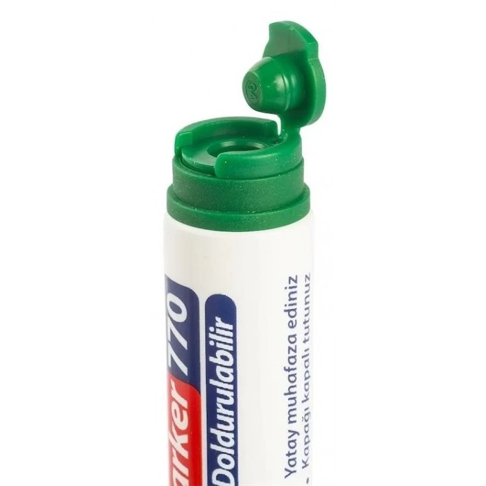 Kraf 770 Doldurulabilir Beyaz Yazı Tahtası Kalemi Yeşil (Yuvarlak Uçlu)