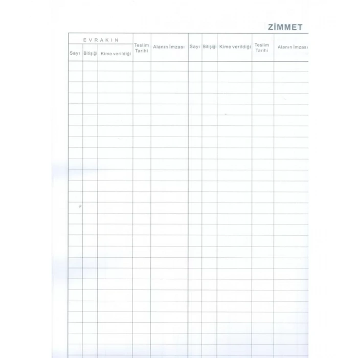 DİLMAN KARAR VE ZİMMET DEFTERİ 96 YAPRAK