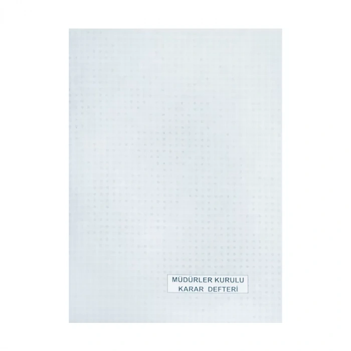 DİLMAN MÜDÜR KURULU KARAR DEFTERİ KARTON KAPAK