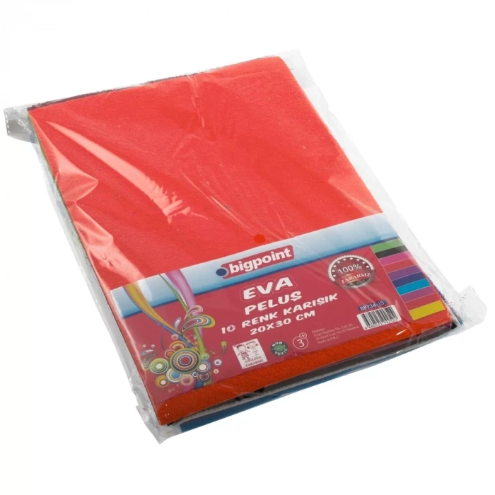 Bigpoint Peluş Eva 20x30cm Karışık 10 Renk