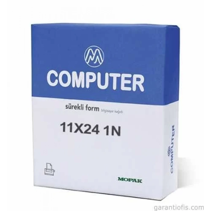 Mopak Sürekli Form Bilgisayar Kağıdı 1 Nüsha 70gr 11x24 (2000 li)