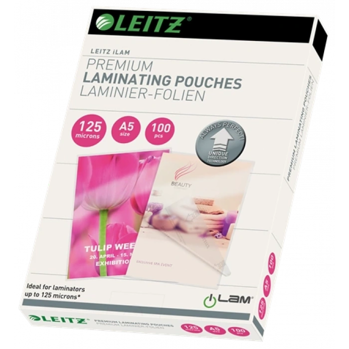 Leitz 7493 Laminasyon Poşeti A5 / 125 Mikron (100 lü Paket)