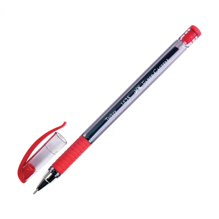 FABER-CASTELL 1425 İĞNE UÇLU TÜKENMEZ KALEM 0.7 KIRMIZI (142521)