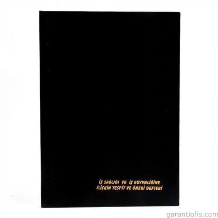 Dilman İş Sağlığı ve Güvenliğine İlişkin Tespit ve Öneri Defteri (Ciltli - Numaralı)