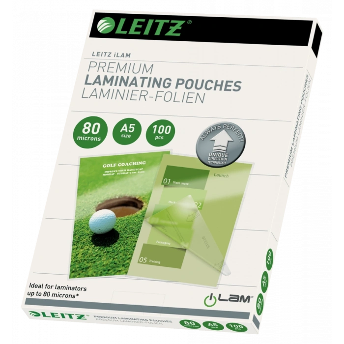Leitz 7492 Laminasyon Poşeti A5 / 80 Mikron (100 lü Paket)