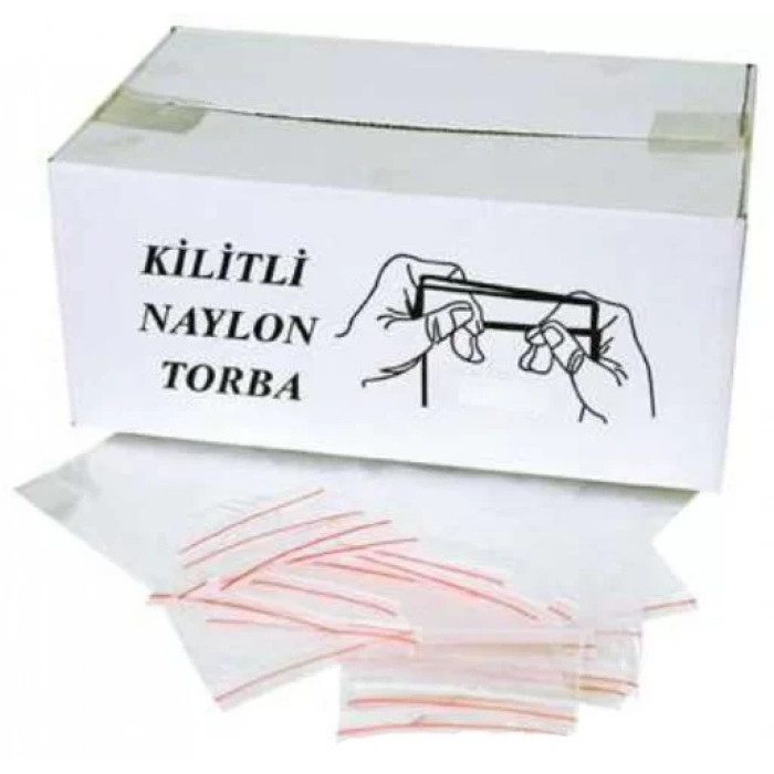 6x7cm Kilitli Naylon Torba 2000 li Kutu