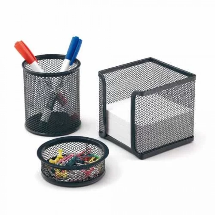 Mas 505 Siyah Metal Üçlü Kalemlik Set