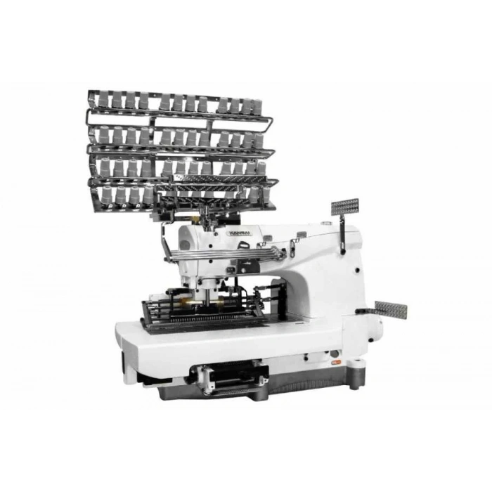 Kansai BX1433 PQ-SM 33 İğne Çift Zincir Dikiş Lastik İp. 4 Jakarlı (4.8mm) Kavramalı Motor
