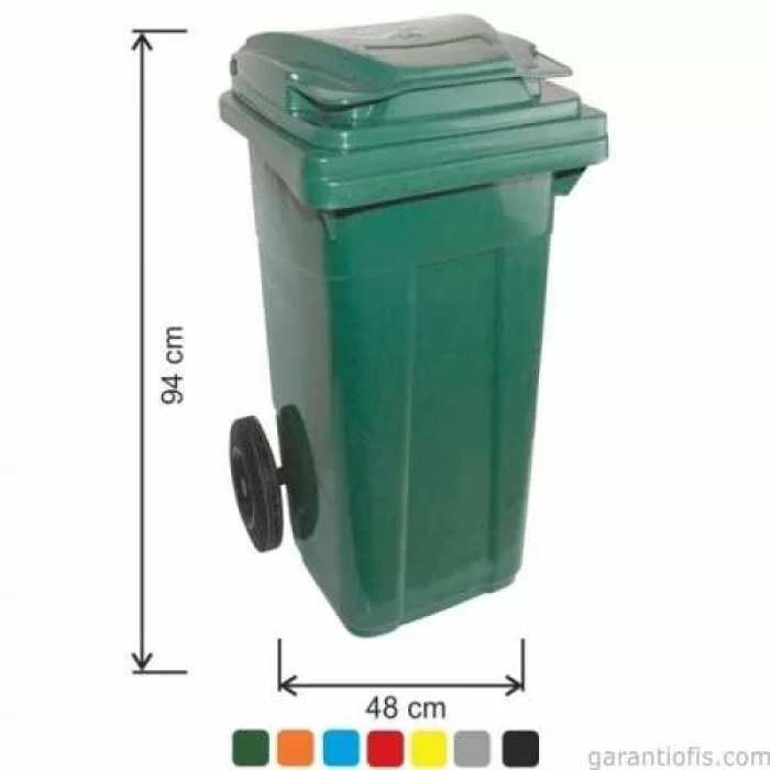 Garanti Metal 7087 Plastik Çöp Konteyneri (120 Litre)