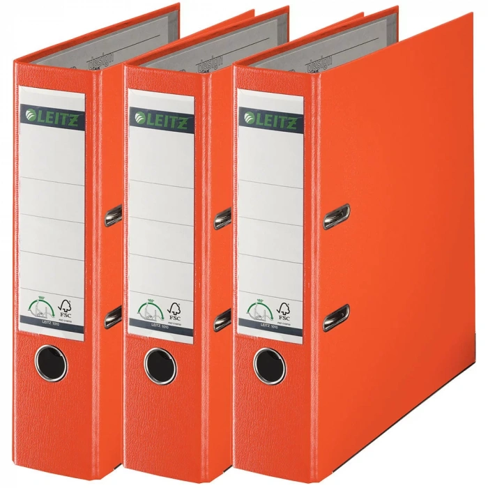 Leitz 1010 Turuncu Geniş Plastik Klasör