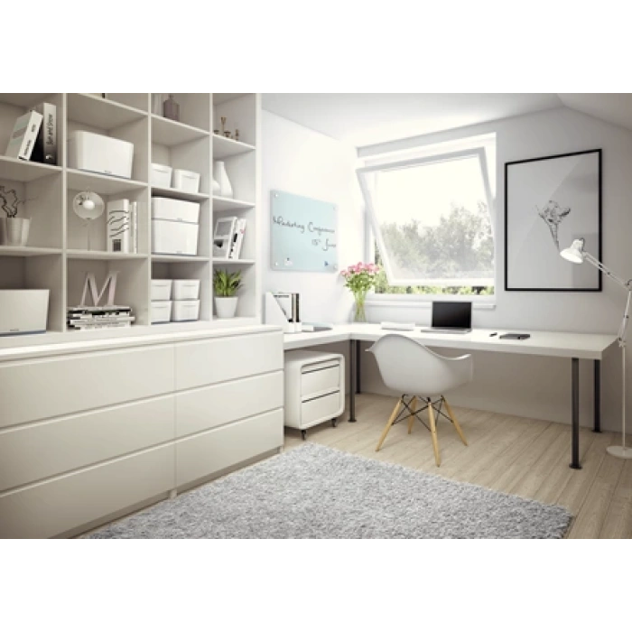 Leitz 5229 MyBox Gri Beyaz Kapaklı Küçük Saklama Kutusu