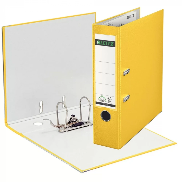 Leitz 1010 Sarı Geniş Plastik Klasör