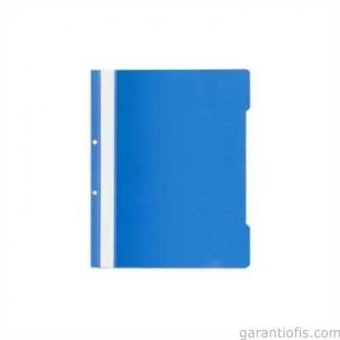 Kraf Eko Plastik Telli Dosya 50 li Paket (Mavi)