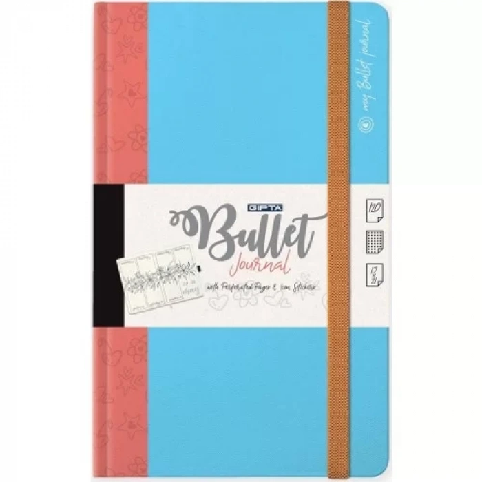 GIPTA BULLET SERT KAPAK DEFTER 17x24 NOKTALI 168 YAPRAK (5531)