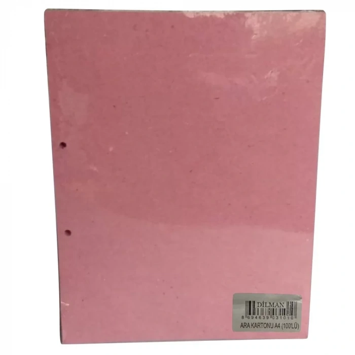 Dilman A4 Pembe Ara Kartonu (100 lü Paket)