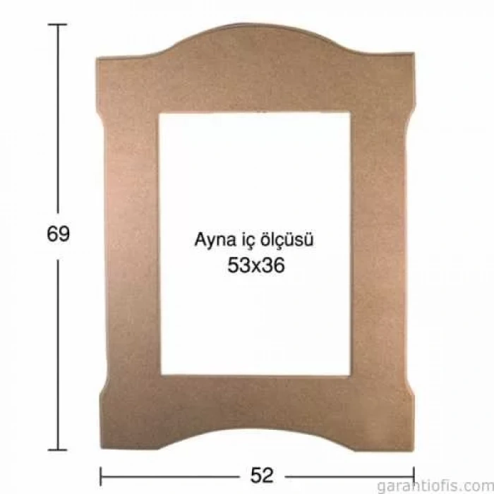 Hobi-Art AY 131 Boyanabilir Ahşap Ayna Çerçevesi