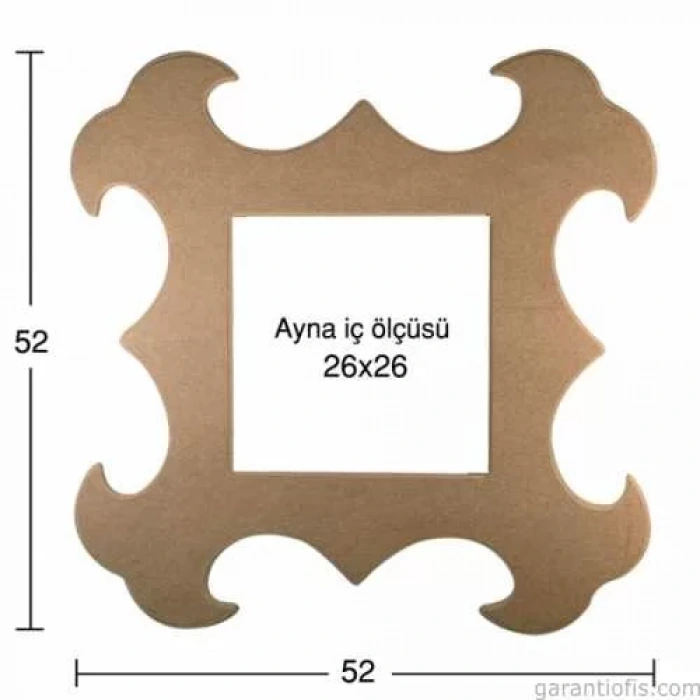 Hobi-Art AY 132 Boyanabilir Ahşap Ayna Çerçevesi
