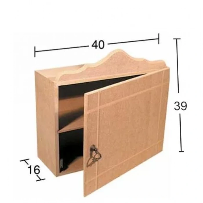 Hobi-Art D 31 Boyanabilir Ahşap Dolap Obje