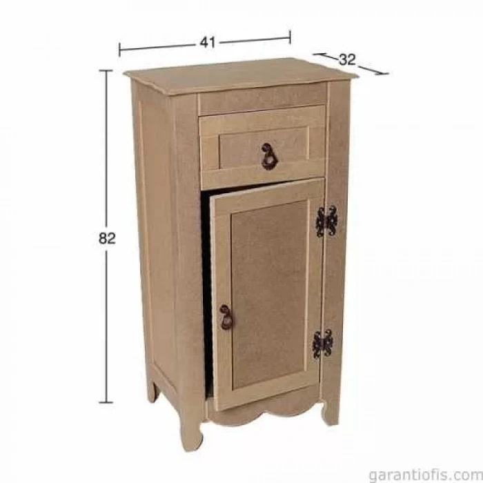 Hobi-Art D 46 Boyanabilir Ahşap Dolap Obje