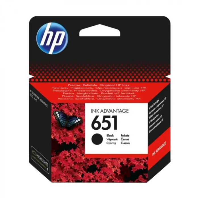 HP C2P10AE 651 SİYAH MÜREKKEP KARTUŞ 600 SAYFA (IA 5645 IA 5575)